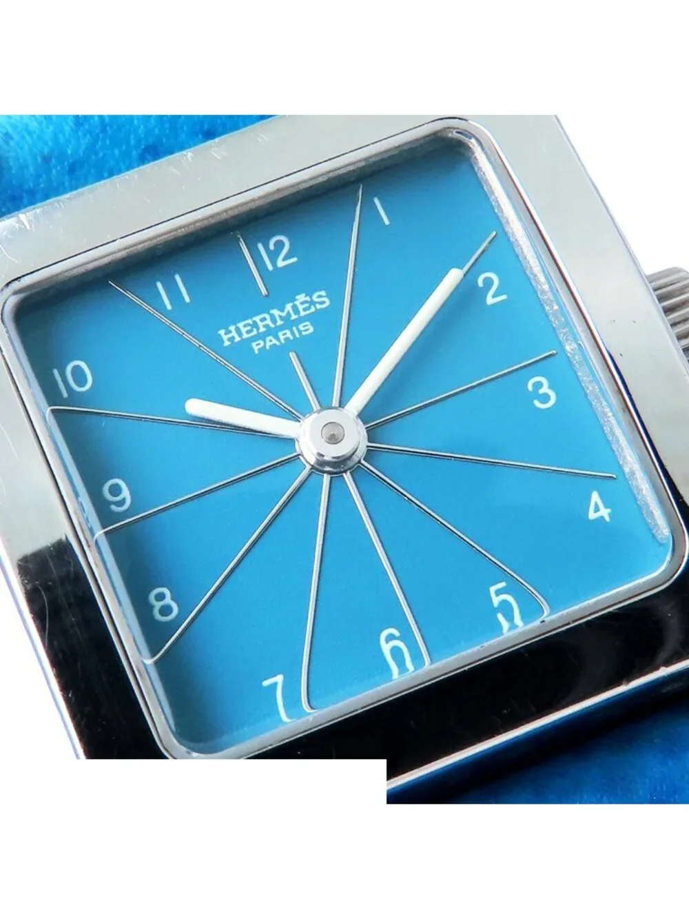 Hermes H Watch Uno Blue SS Courchevel
